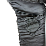 Vintage Black Fur Shawl