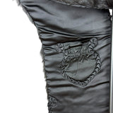 Vintage Black Fur Shawl