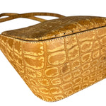 Fendi Vintage Crocodile-Embossed Leather Crossbody Bag
