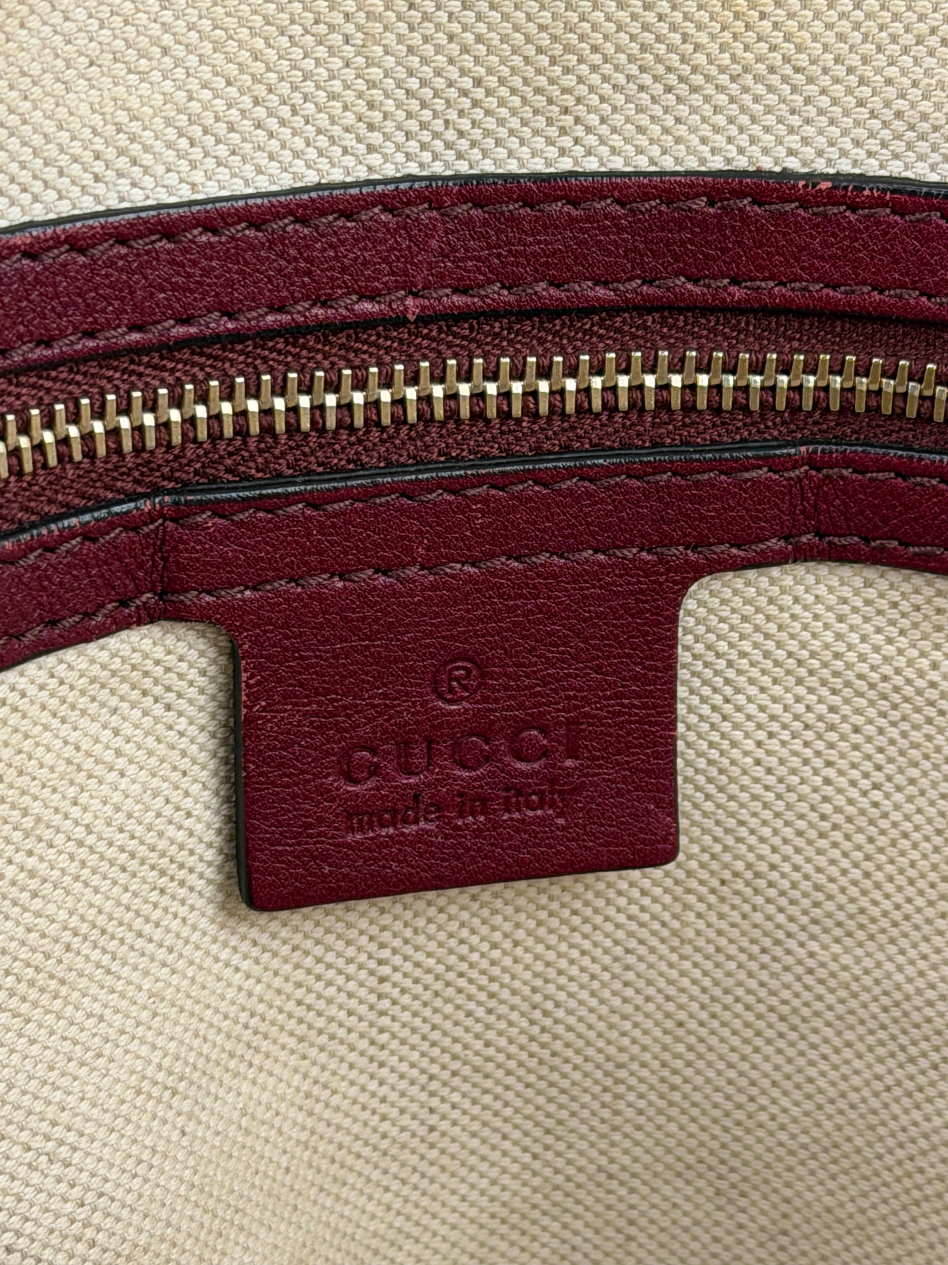 Gucci Ruby Red Bree Dome Tote