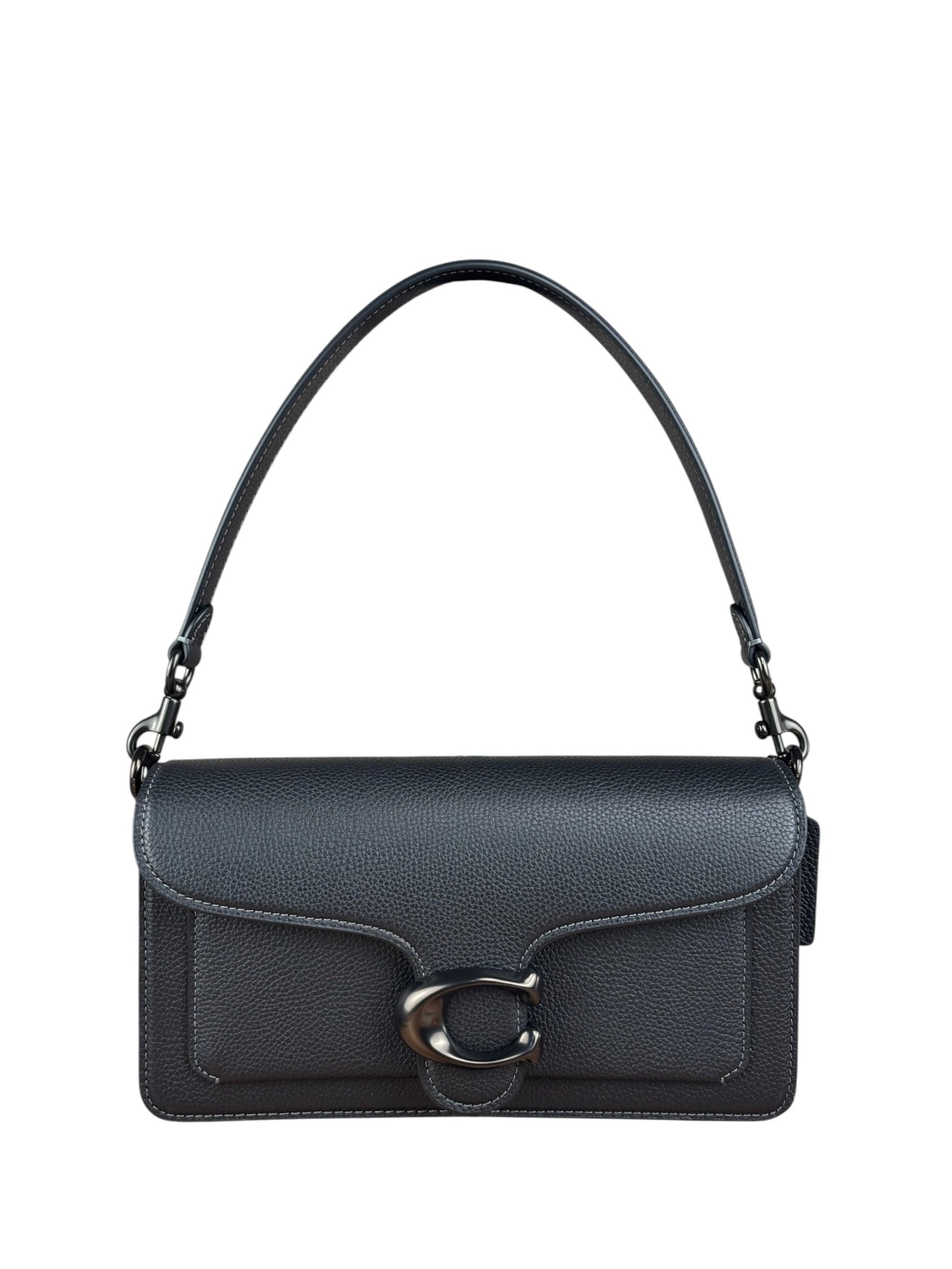 Coach Black Leather Tabby Two-Way Bag