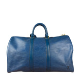 Louis Vuitton Blue Epi Keepall 50