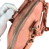 Balenciaga Pink Moto Leather Dome 2Way City Bag