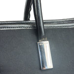 Gucci Vintage Black Nylon Leather Trim Tote Bag