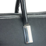 Gucci Vintage Black Nylon Leather Trim Tote Bag