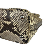 Prada Beige Python Mini Dome Two-Way Bag