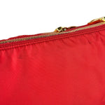 Prada Rosso Red Tessuto Nylon/Saffiano Leather Trim Shoulder Bag