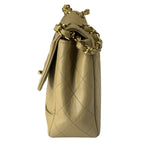 Chanel Vintage Beige Quilted Leather Diana Flap Bag 1989