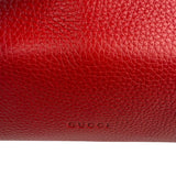 Gucci Red Bamboo Daily Leather Bag
