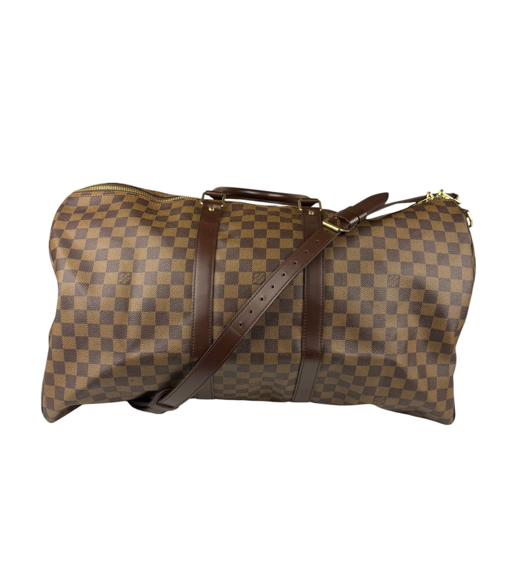 Louis Vuitton Damier Ebene Keepall Two-Way Bag