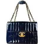 Chanel Mademoiselle Vertical Quilt Single Flap Bag 1994
