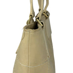 Chanel Vintage Beige Canvas Quilted Chocolate Bar Tote 2003