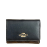 Coach Multicolor Leather Mini Tri-Fold Zip Wallet
