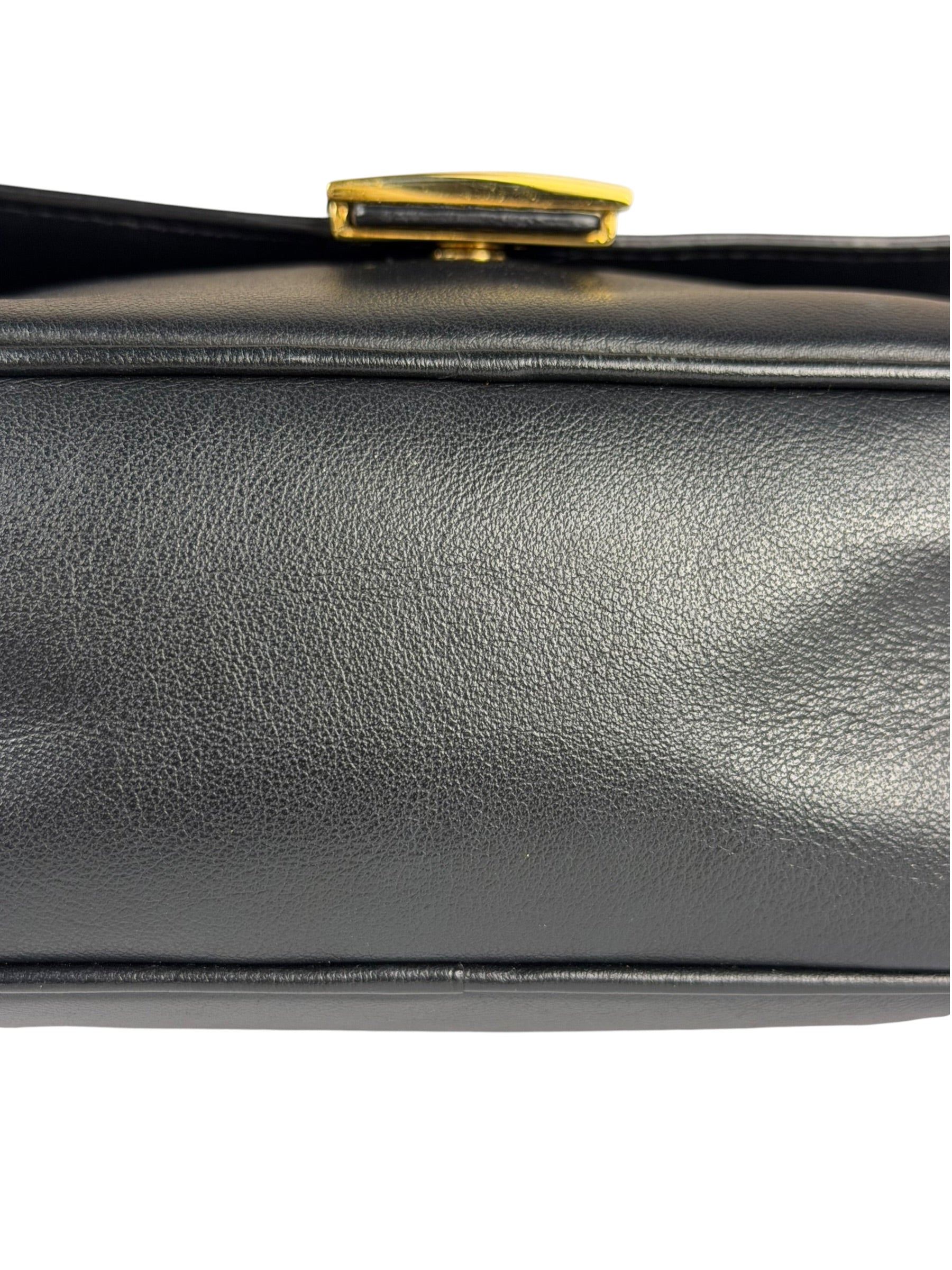 Fendi Black Leather Camera Crossbody