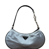 Prada Spazzolato Mini Grey Satin
