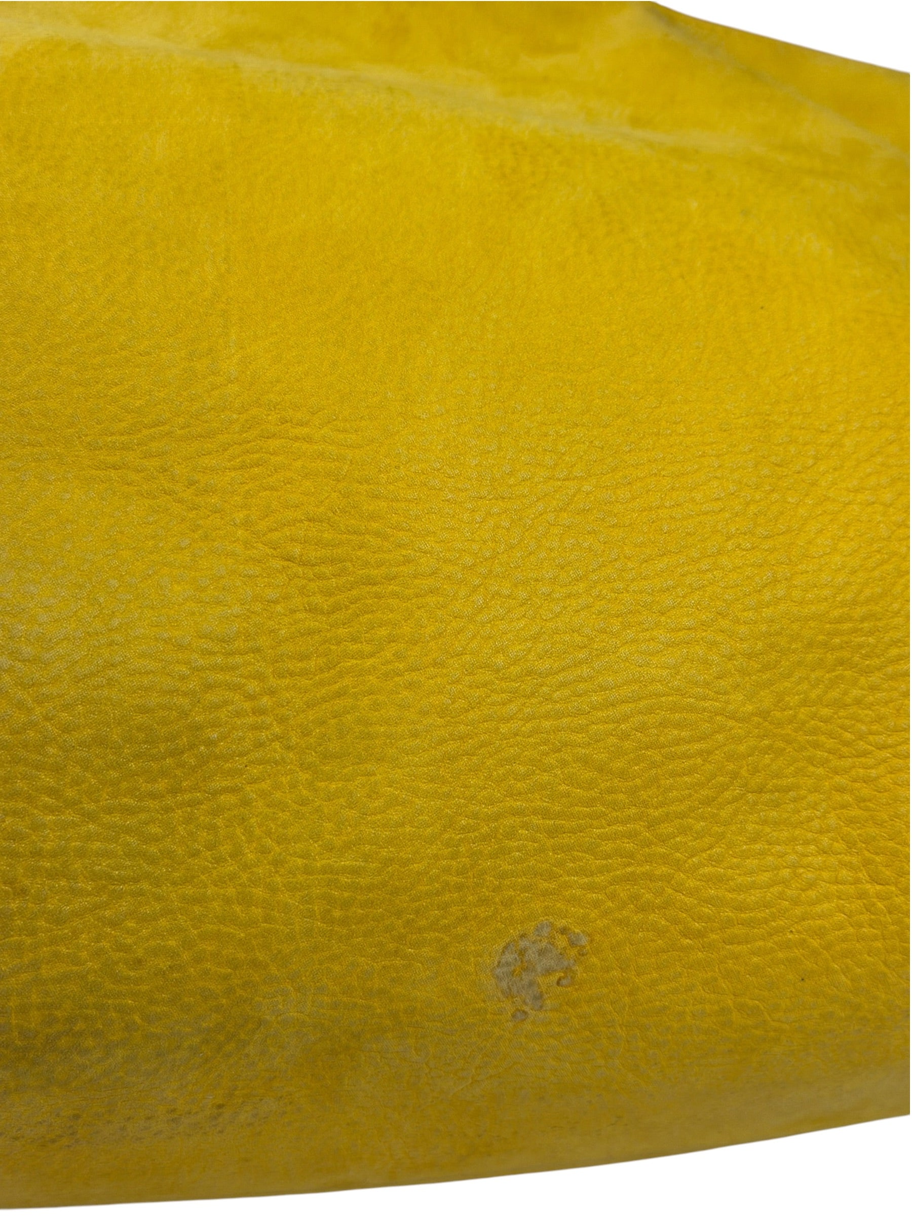 Fendi Yellow Leather Shoulder Bag