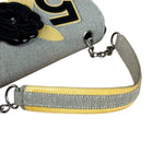 Chanel 2005 Canvas Camellia No. 5 Flap Shoulder Bag