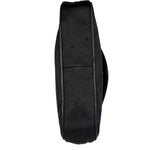 Chanel Black Quilted Satin/Leather Trim Chain Shoulder Bag 1989