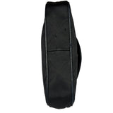 Chanel Black Quilted Satin/Leather Trim Chain Shoulder Bag 1989