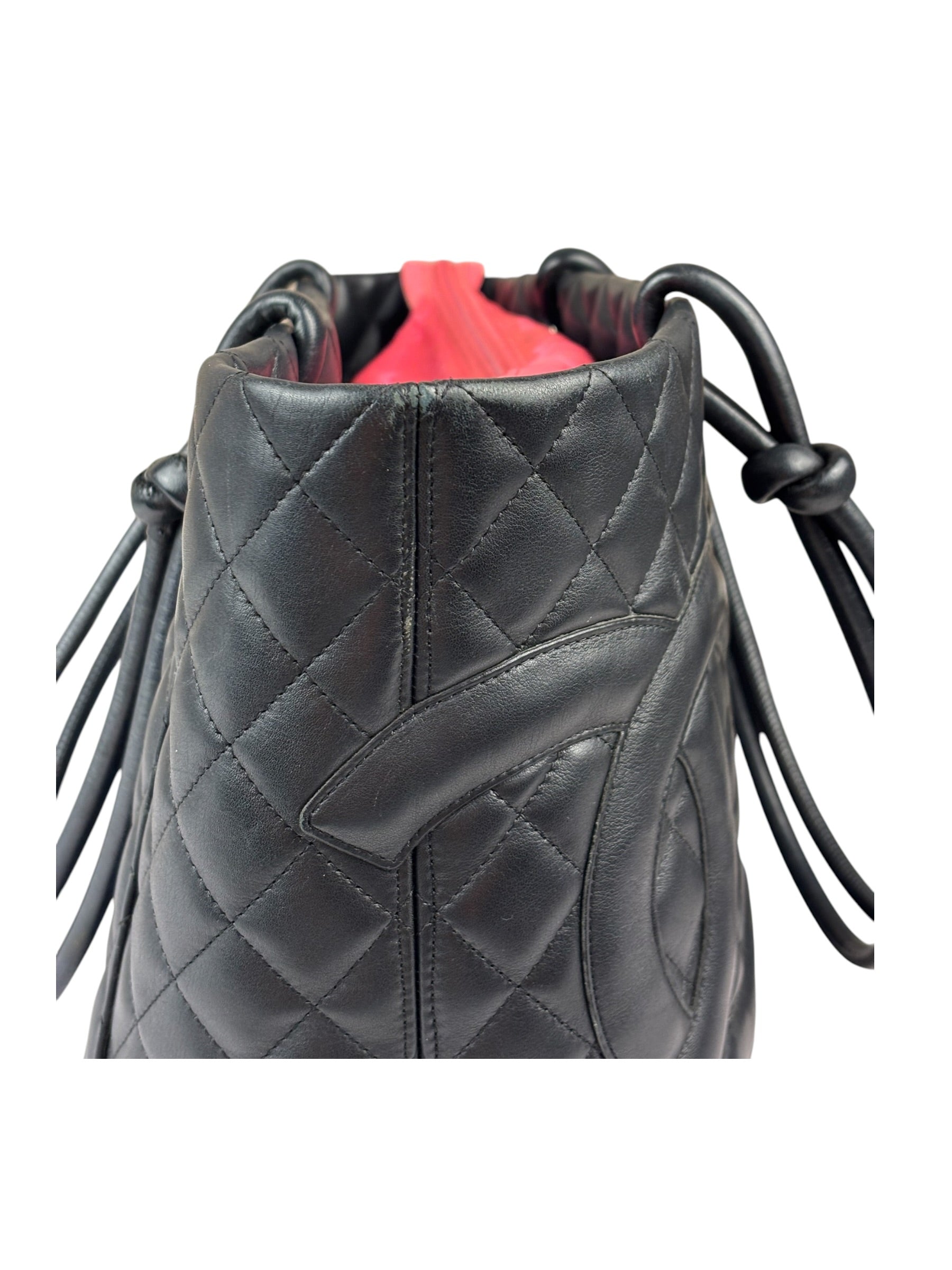 Chanel Black Quilted Calfskin Cambon Ligne Tote 2003