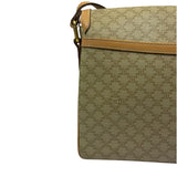 Celine Vintage Macadam Coated Canvas Crossbody Bag