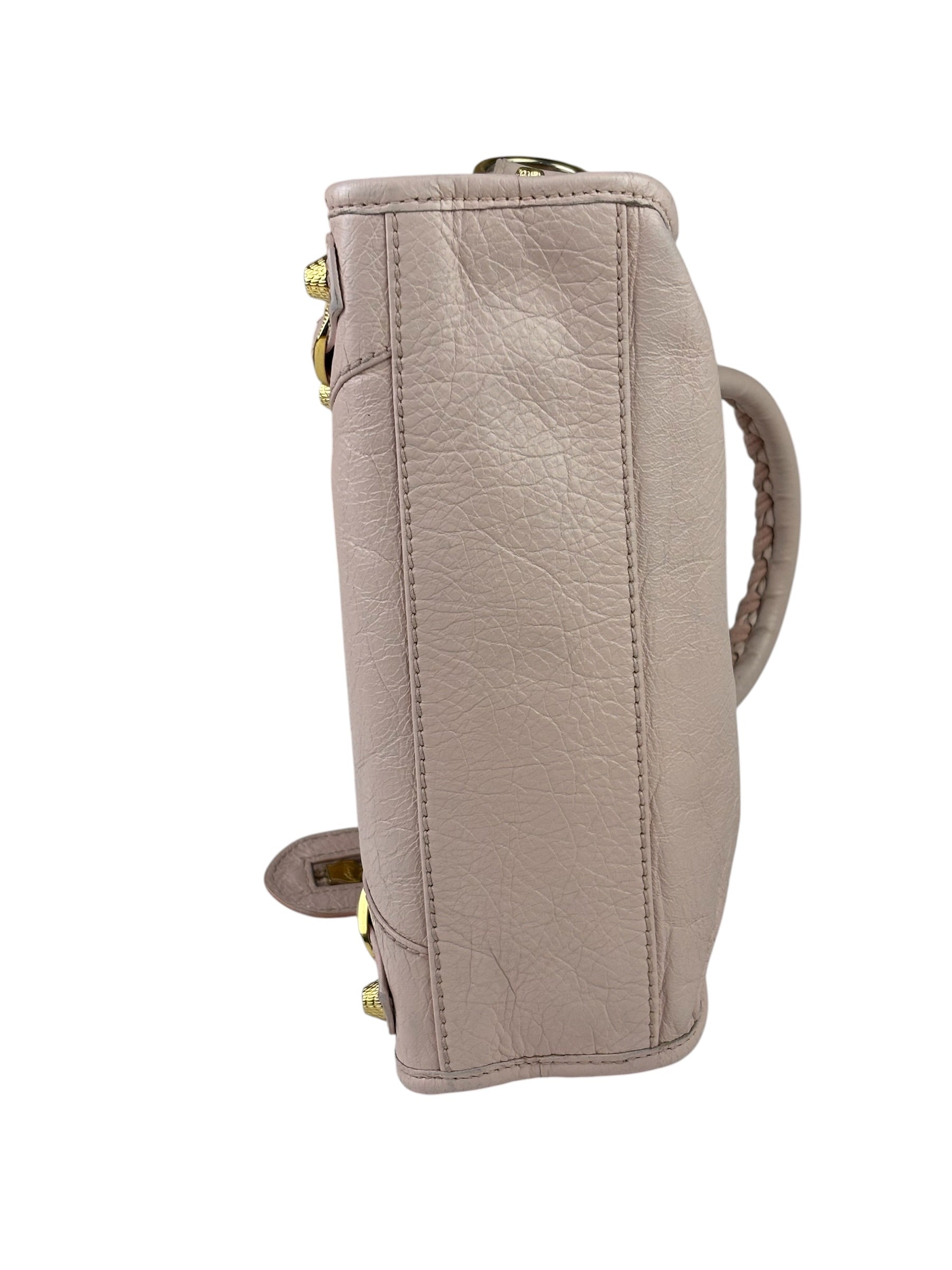 Balenciaga Pink Leather Le City Two-Way Bag