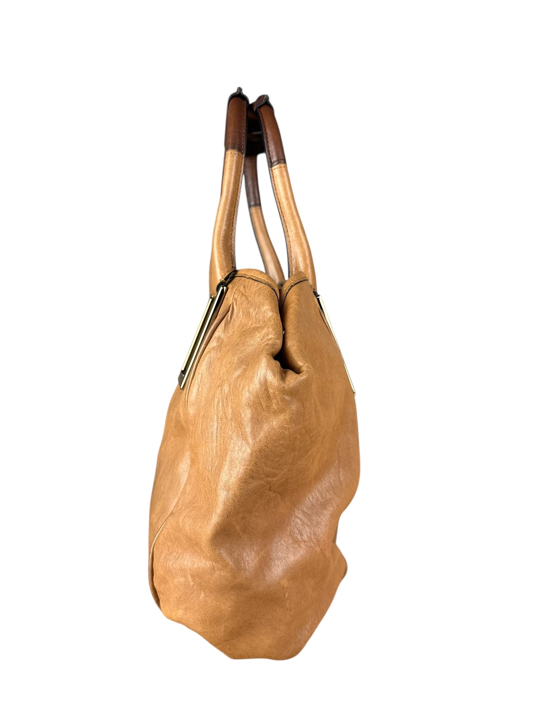 Chloé Brown Leather Ethel Tote Bag