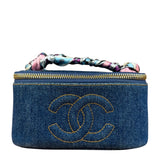 Chanel Denim Vanity Case Handbag 1997