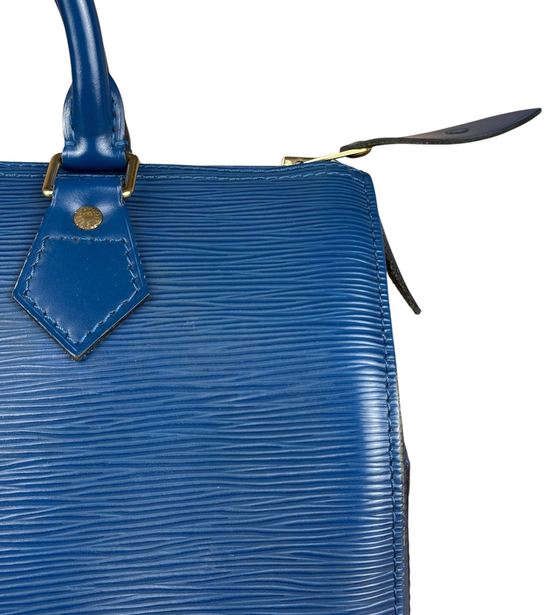 Louis Vuitton Vintage Blue Epi Speedy 25