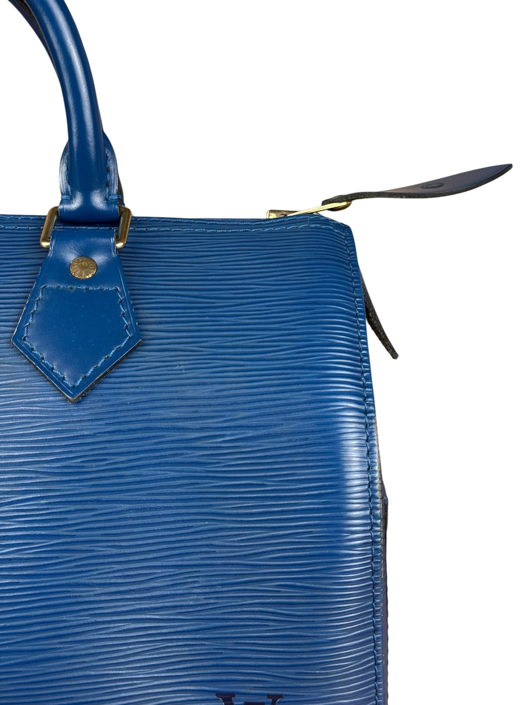 Louis Vuitton Vintage Blue Epi Speedy 25