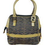 Fendi Vintage Tiger Print Mini Bowler Bag