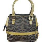 Fendi Vintage Tiger Print Mini Bowler Bag