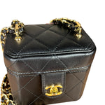Chanel Lambskin Quilted Leather Cosmetic Bag