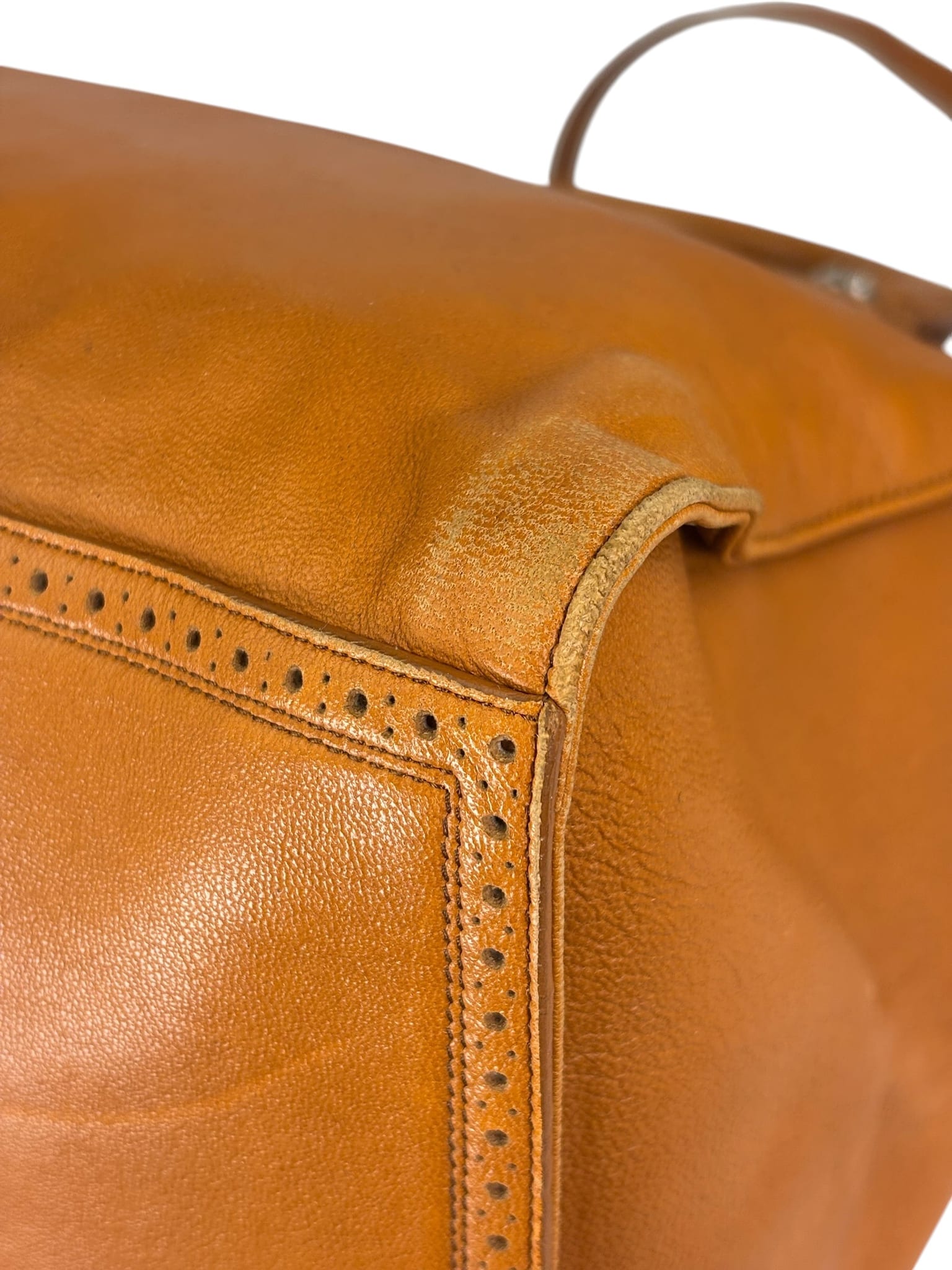 Balenciaga Brown Lambskin Riva Velo Two-Way Bag