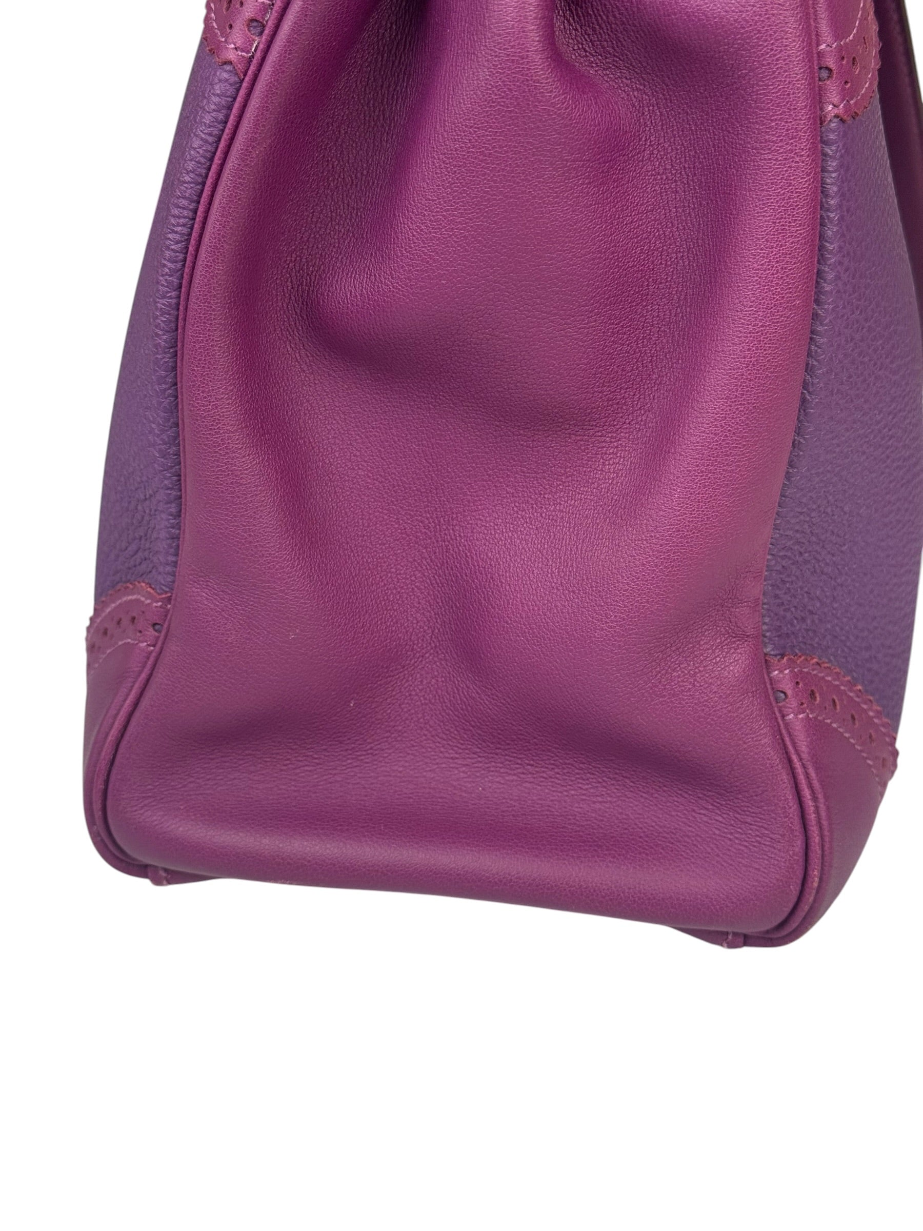 Hermes Kelly 35 Purple Ghillies Swift Togo Leather Handbag 2015