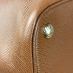 Prada Vintage Brown Leather Top Handle Bag