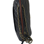 Chanel Vintage Black Quilted Lambskin Shoulder Bag 2010