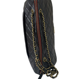 Chanel Vintage Black Quilted Lambskin Shoulder Bag 2010