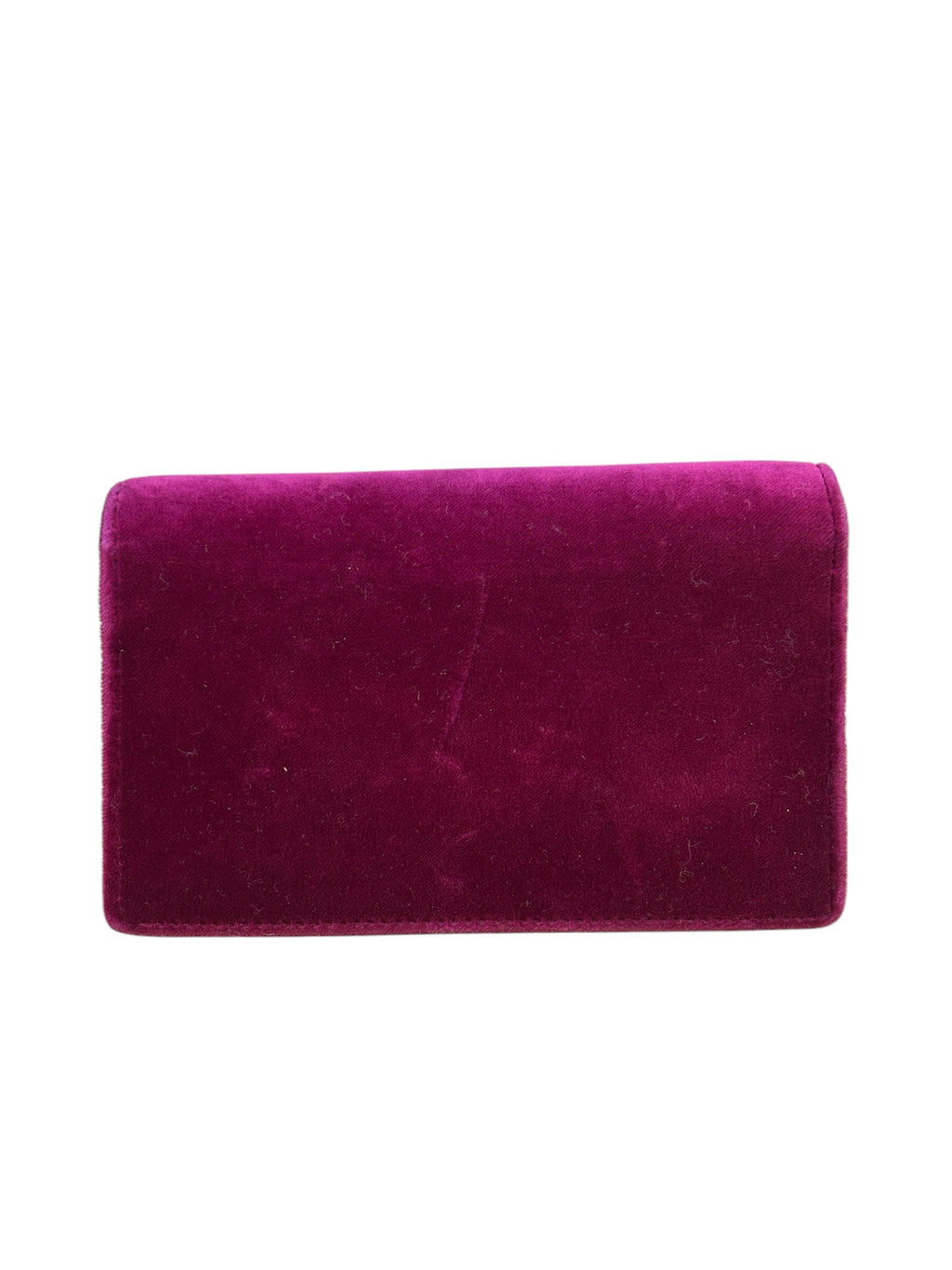 Gucci Purple Velvet Super Mini Dionysus Shoulder Bag