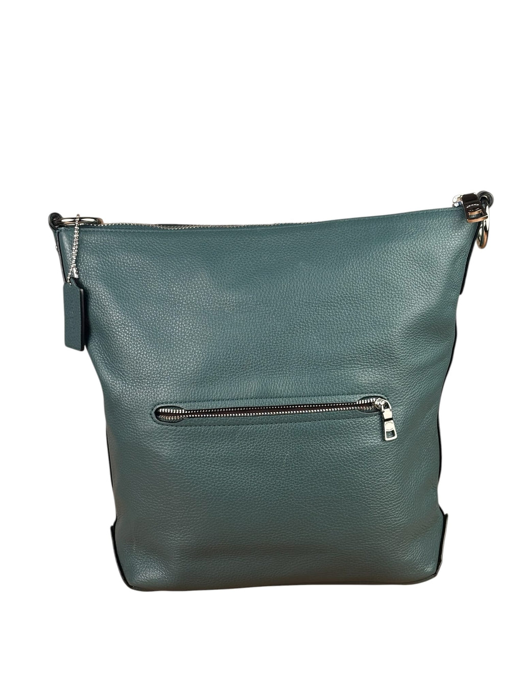Coach Green Pebbled Leather Rogue Shoulder Bag