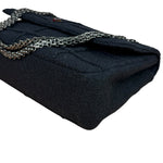 Chanel Black Wool Quilted 2.55 Chain Flap Bag '97-'99