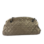 Chanel Metallic Gold Quilted Caviar Just Mademoiselle Bowling Bag 2010