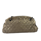 Chanel Metallic Gold Quilted Caviar Just Mademoiselle Bowling Bag 2010