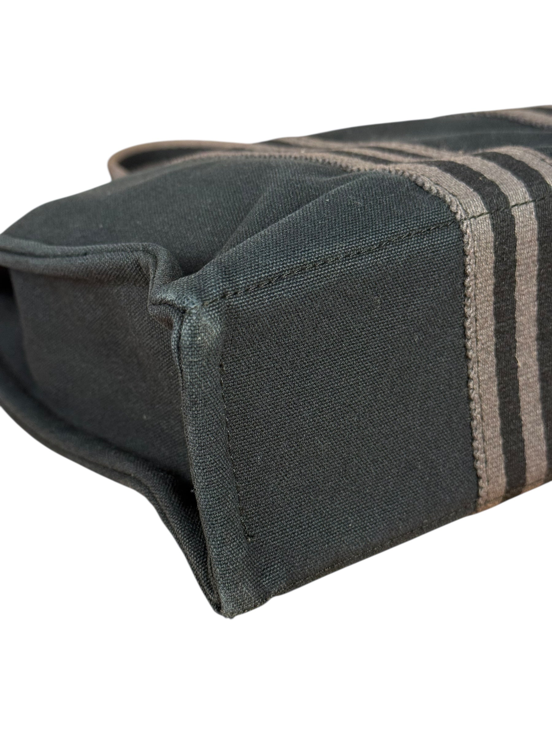 Hermes Black Fourre Tout Canvas Tote