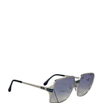 YSL Silver Square Frame Sunglasses