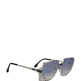 YSL Silver Square Frame Sunglasses
