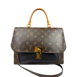 Louis Vuitton Black Leather/ Monogram Marignan 2Way Bag