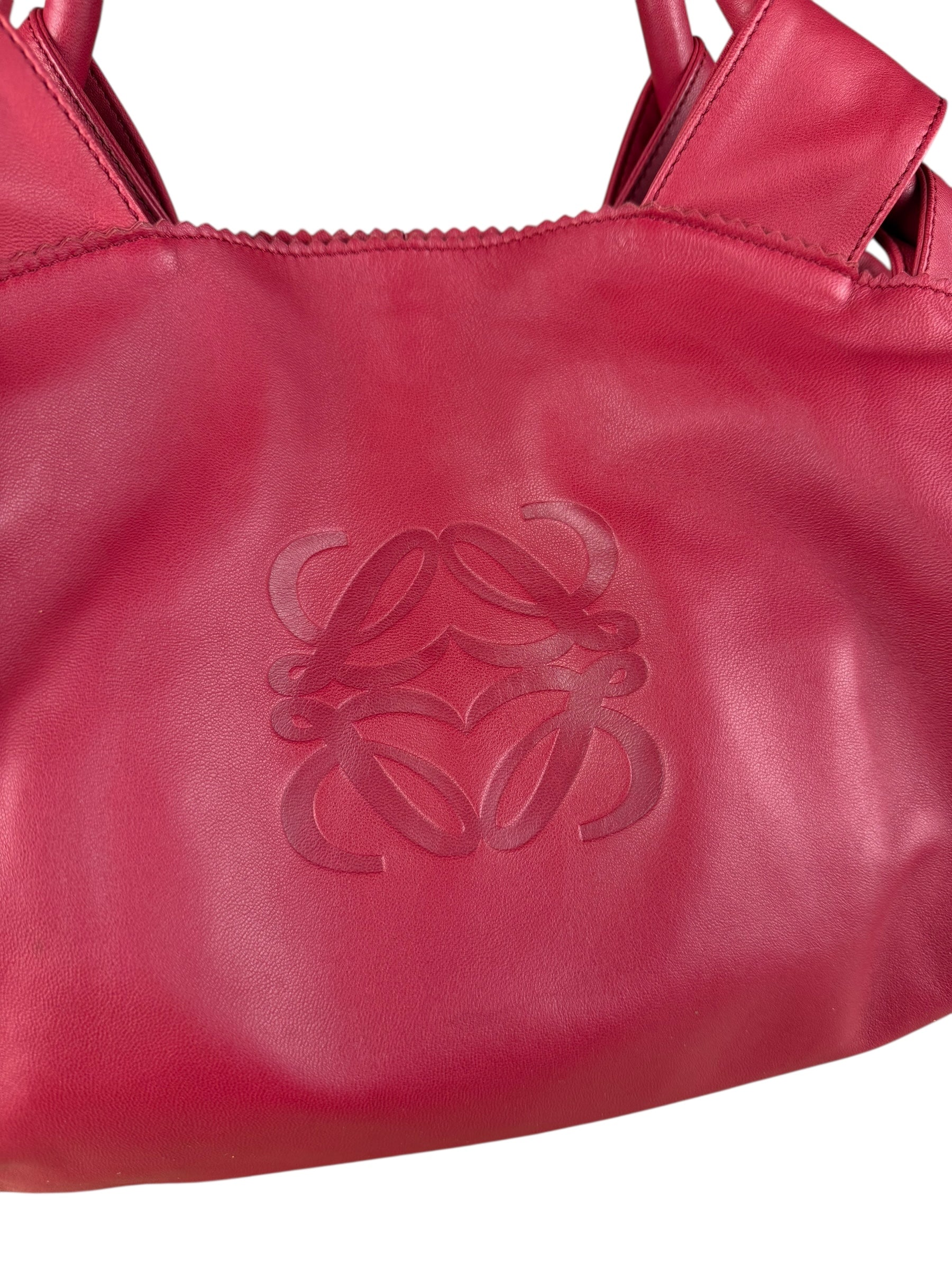 Loewe Dark Red Nappa Aire Leather Handbag