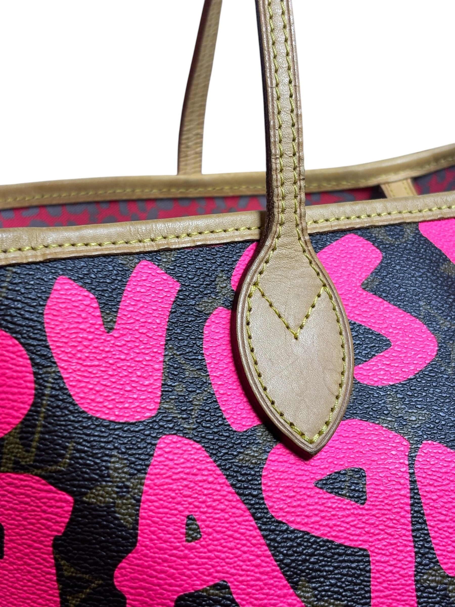 Louis Vuitton x Stephen Sprouse Graffiti Pink/Brown Monogram Neverfull GM