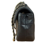 Chanel Black Lambskin Mini Chocolate Bar Flap Bag 2005